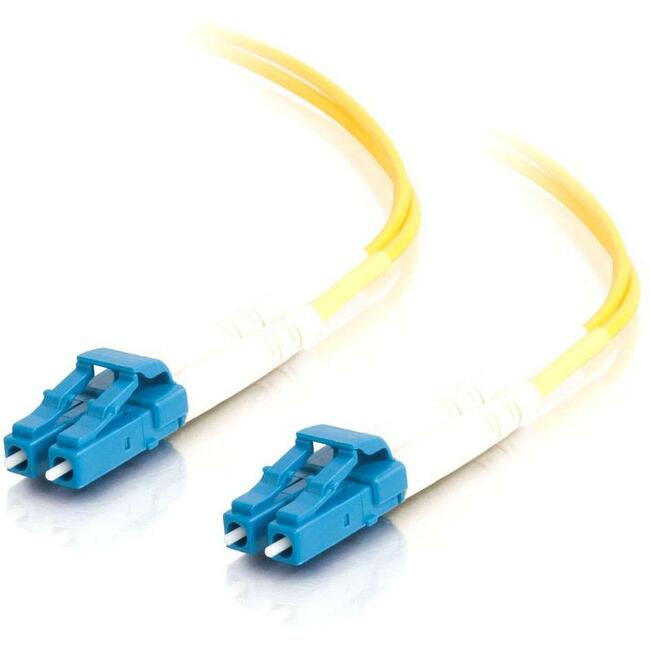 C2G 15m LC-LC 9/125 Duplex Single Mode OS2 Fiber Cable - Yellow - 49ft