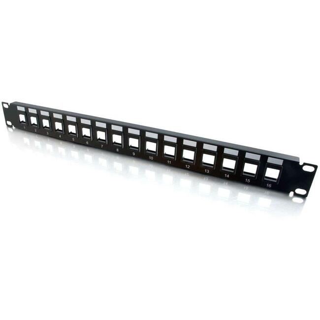 C2G 16-Port Blank Keystone/Multimedia Patch Panel Default Title