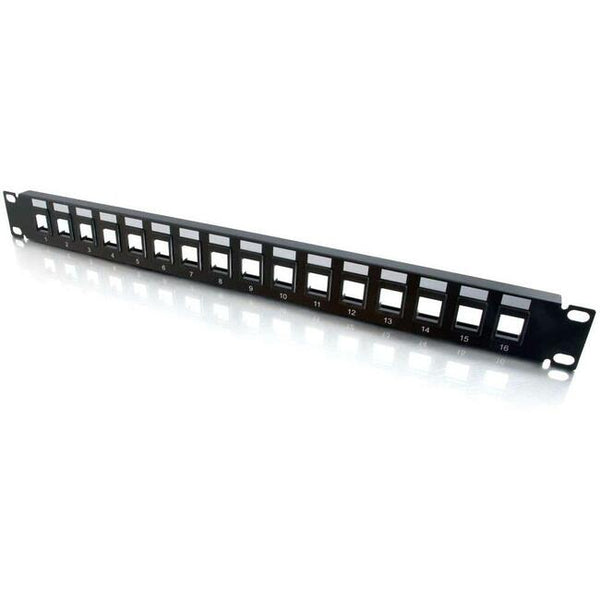 C2G 16-Port Blank Keystone/Multimedia Patch Panel Default Title
