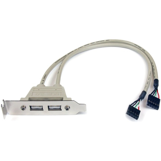StarTech.com 2 Port USB A Female Low Profile Slot Plate Adapter - Computers & Electronics