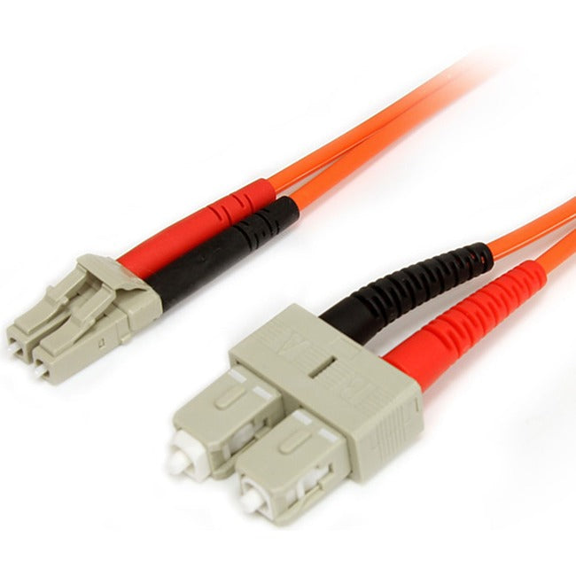 StarTech.com 3m Fiber Optic Cable - Multimode Duplex 62.5/125 - LSZH - LC/SC - OM1 - LC to SC Fiber Patch Cable Default Title