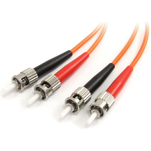 StarTech.com 2m Fiber Optic Cable - Multimode Duplex 62.5/125 - LSZH - ST/ST - OM1 - ST to ST Fiber Patch Cable Default Title