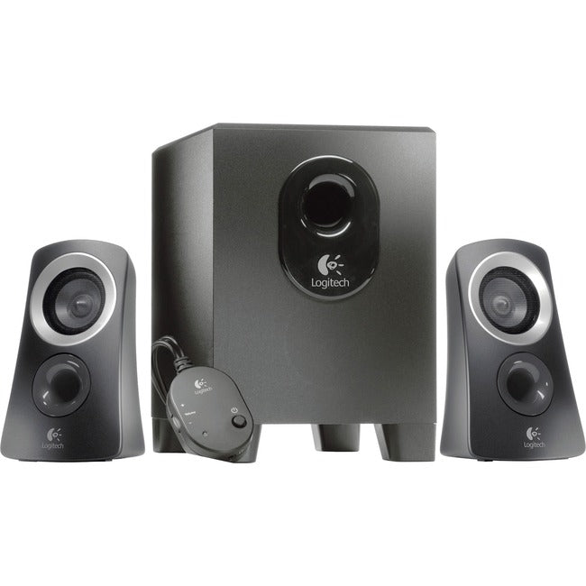 Logitech Z313 2.1 Speaker System - 25 W RMS - Black - Computers & Electronics