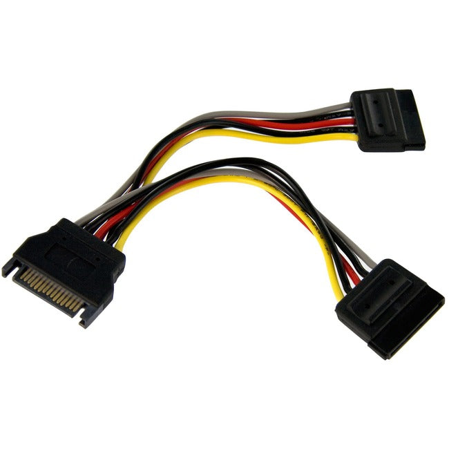StarTech.com 6in SATA Power Y Splitter Cable Adapter - M/F - Computers & Electronics