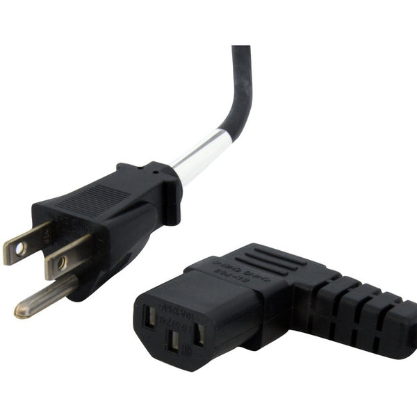 StarTech.com 10 ft Standard Computer Power Cord - NEMA 5-15P to Right Angle C13 Default Title