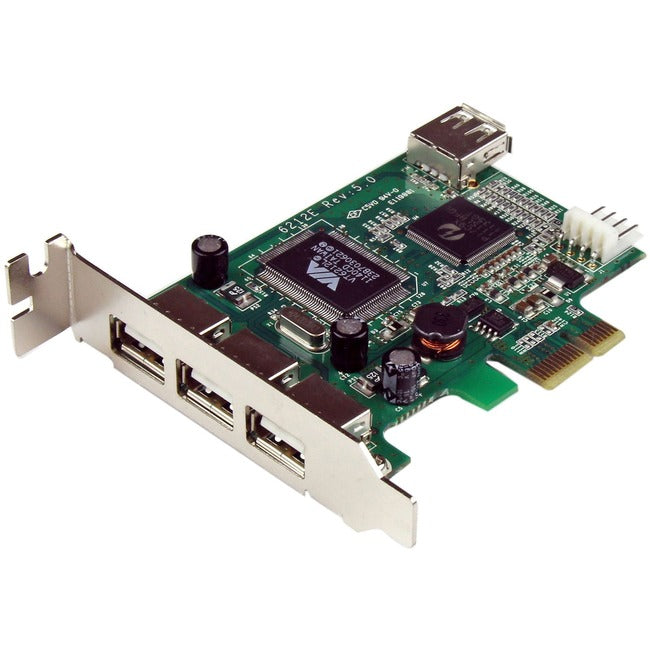 StarTech.com 4-port PCI Express LP USB Adapter Card Default Title