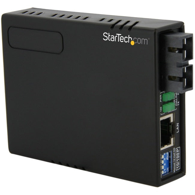 StarTech.com 10/100 Multi Mode Fiber to Ethernet Media Converter SC 2km with PoE Default Title