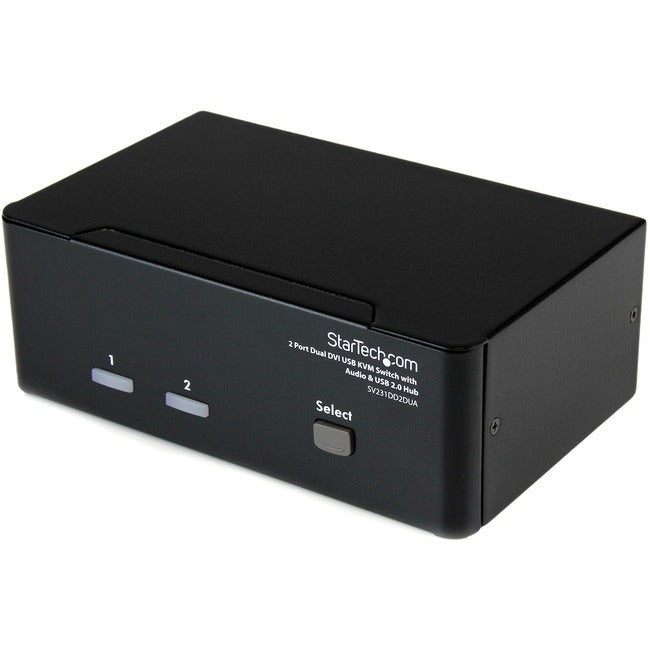 StarTech.com 2 Port Dual DVI USB KVM Switch w/ Audio & USB Hub - Computers & Electronics
