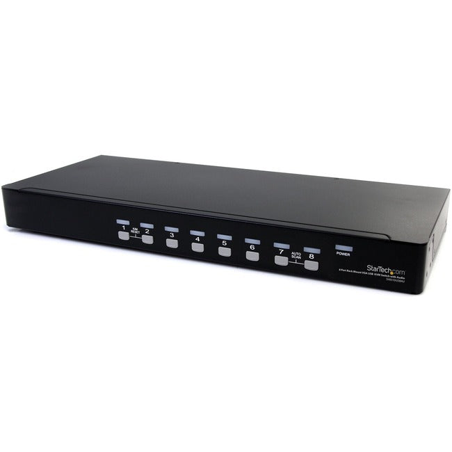 StarTech.com 8 Port Rackmount USB VGA KVM Switch w/ Audio - Computers & Electronics