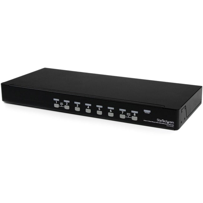 StarTech.com 8 Port 1U Rackmount USB KVM Switch with OSD - GreatEagleInc
