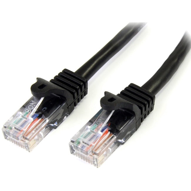 StarTech.com 15 ft Black Cat5e Snagless UTP Patch Cable - Computers & Electronics