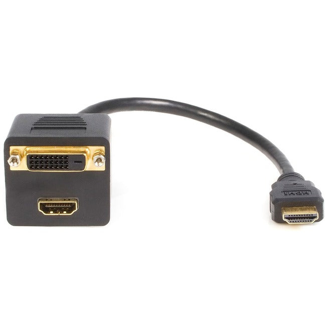 StarTech.com 1 ft HDMI® Splitter Cable - HDMI to HDMI and DVI-D - M/F Default Title