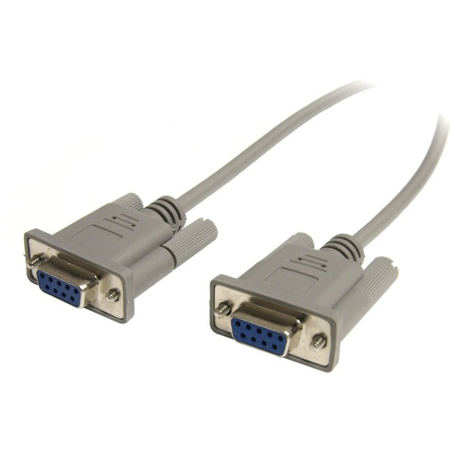 StarTech.com Cross Wired DB9 Serial Null Modem Cable - F/F - Serial/Null Modem Cable - 1 x DB-9, 1 x DB-9 - Serial/Null Modem Cable Crossover External - 25 ft Default Title