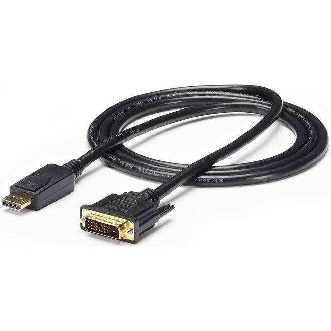 StarTech.com DisplayPort To DVI Cable - 6 ft / 2m - Passive - 1080p - DP to DVI Cable - DisplayPort Adapter Cable -…