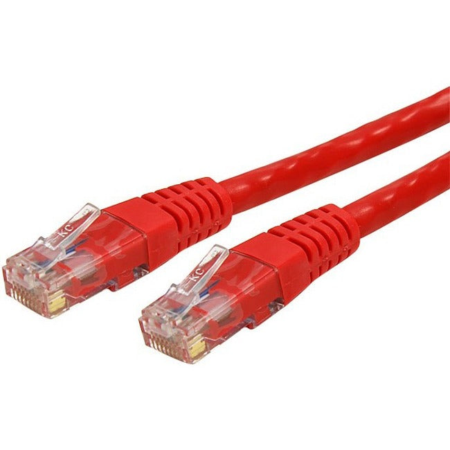 StarTech.com 10 ft Red Molded Cat 6 Patch Cable - ETL Verified - GreatEagleInc