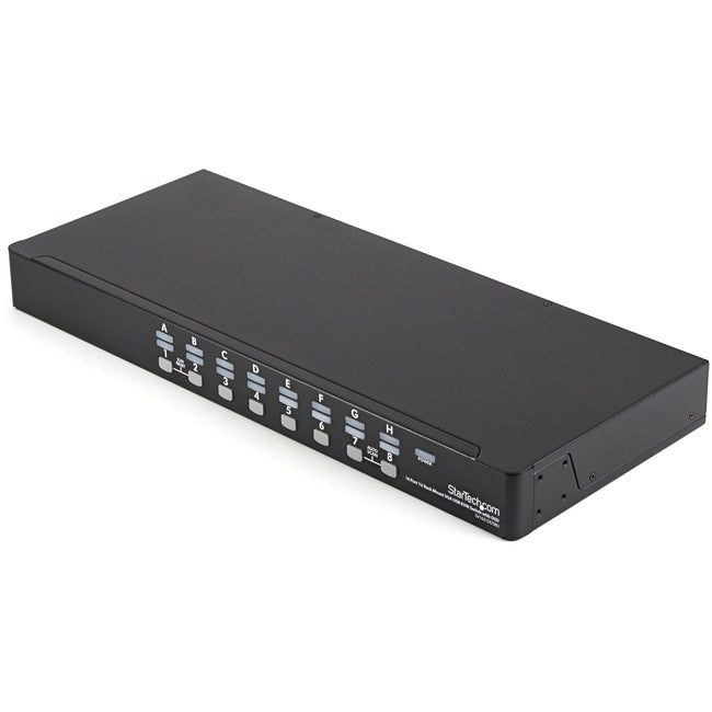 StarTech.com 16 Port 1U Rackmount USB KVM Switch Kit with OSD and Cables - GreatEagleInc