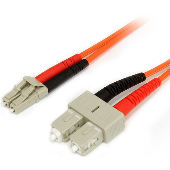 StarTech.com 1m Fiber Optic Cable - Multimode Duplex 62.5/125 - LSZH - LC/SC - OM1 - LC to SC Fiber Patch Cable Default Title