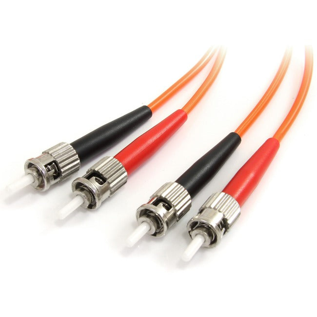 StarTech.com 1m Fiber Optic Cable - Multimode Duplex 62.5/125 - LSZH - ST/ST - OM1 - ST to ST Fiber Patch Cable Default Title