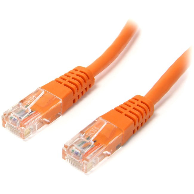 StarTech.com Startech Cat. 5E UTP Patch Cable - 15ft - 1 x RJ-45, 1 x RJ-45 - Category 5e Patch Cable Molded External - Orange - GreatEagleInc
