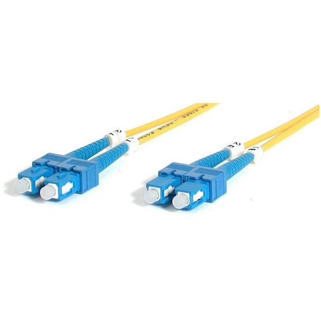 StarTech.com 2m Fiber Optic Cable - Single-Mode Duplex 9/125 - LSZH - SC/SC - OS1 - SC to SC Fiber Patch Cable Default Title