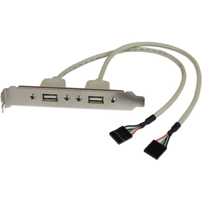 StarTech.com 2 Port USB A Female Slot Plate Adapter - Computers & Electronics
