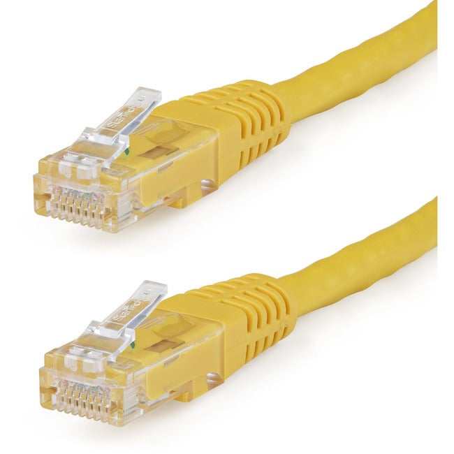 StarTech.com 50 ft Yellow Molded Cat6 UTP Patch Cable - ETL Verified - Computers & Electronics