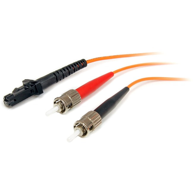 StarTech.com 1m Fiber Optic Cable - Multimode Duplex 62.5/125 - LSZH - MTRJ/ST - OM1 - MTRJ to ST Fiber Patch Cable - GreatEagleInc