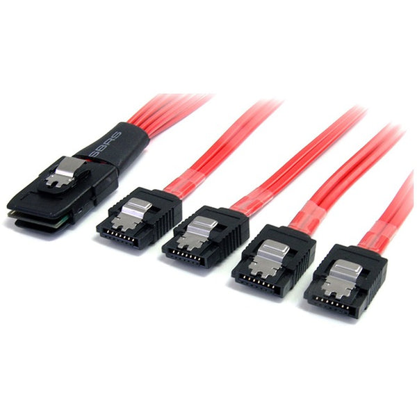 StarTech.com 50cm Serial Attached SCSI SAS Cable - SFF-8087 to 4x Latching SATA Default Title