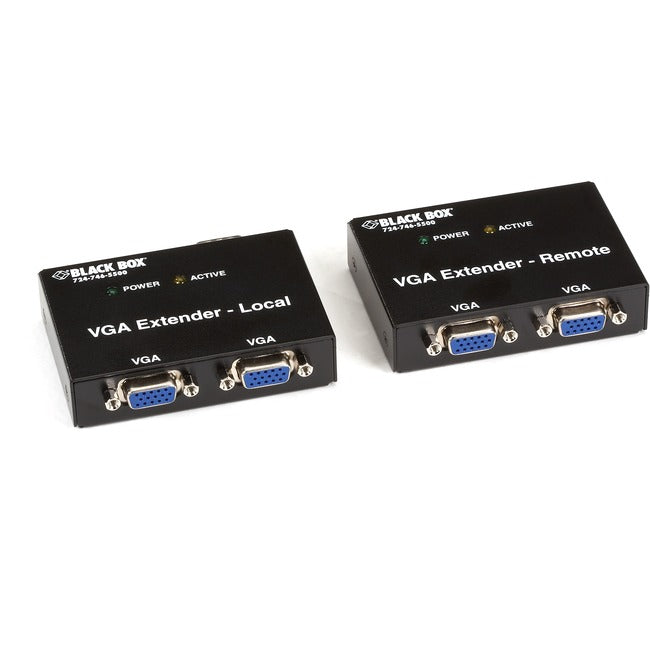Black Box VGA Extender Kit, 2-Port Local, 2-Port Remote Default Title