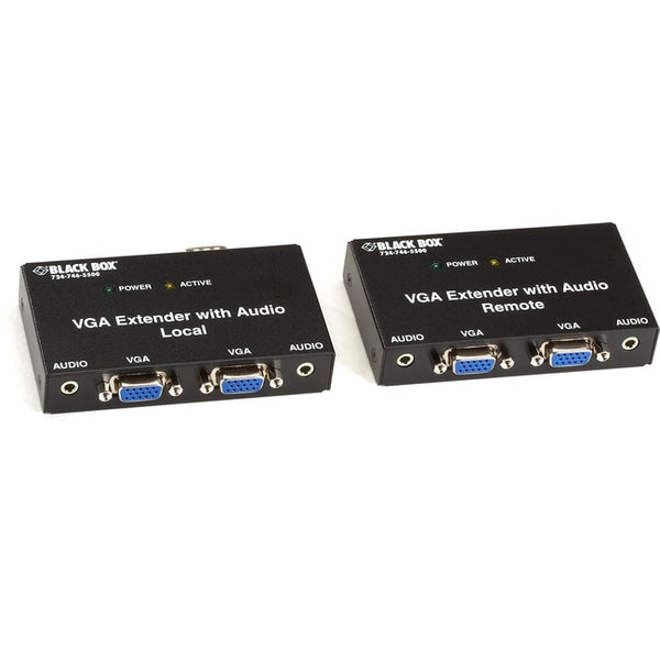 Black Box VGA Extender Kit with Audio, 2-Port Local, 2-Port Remote - Computers & Electronics