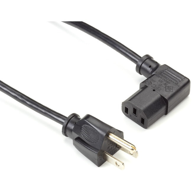 Black Box Power Cord - NEMA 5-15P to IEC-60320-C13 (Right-Angle), 6-ft. Default Title
