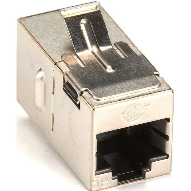Black Box CAT5e Shielded Straight-Pin Keystone Coupler - Silver Default Title