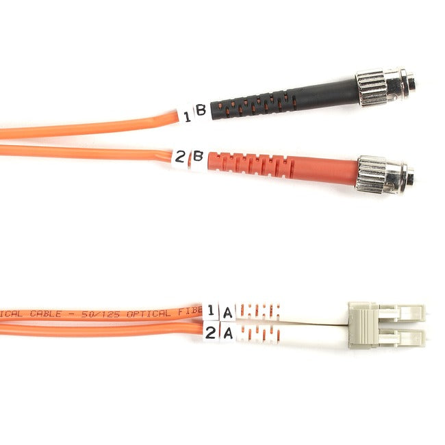 Black Box 50-Micron Multimode Fiber Optic Value Patch Cable, Duplex, Zipcord