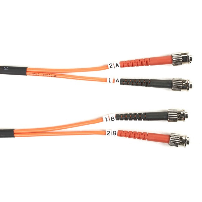 Black Box 62.5-Micron Multimode Value Line Patch Cable, ST-ST, 1-m (3.2-ft.)