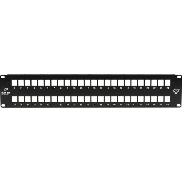 Black Box GigaStation2 High-Density Multimedia Patch Panel, 48-Port, 2U Default Title