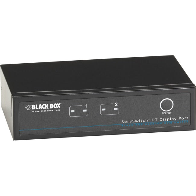 Black Box ServSwitch KVM Switch DT DisplayPort with USB and Audio, 2-Port - GreatEagleInc