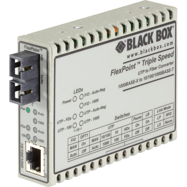 Black Box FlexPoint LMC1017A-MMSC Transceiver/Media Converter - Computers & Electronics