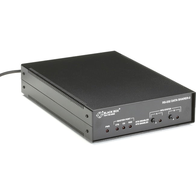 Black Box RS-232 Data Sharer, 2-Port (in Metal Case) - Computers & Electronics