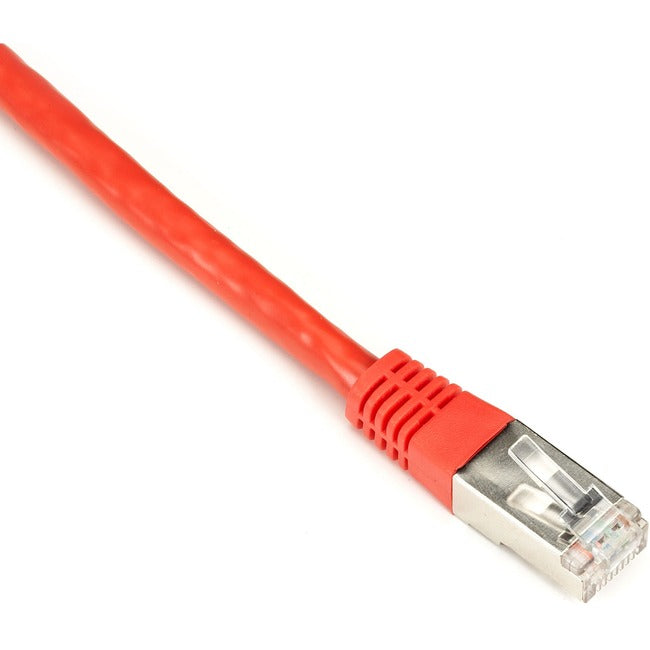 Black Box CAT6 250-MHz Shielded, Stranded Cable SSTP (PIMF), PVC, Red, 1-ft. (0.3-m)