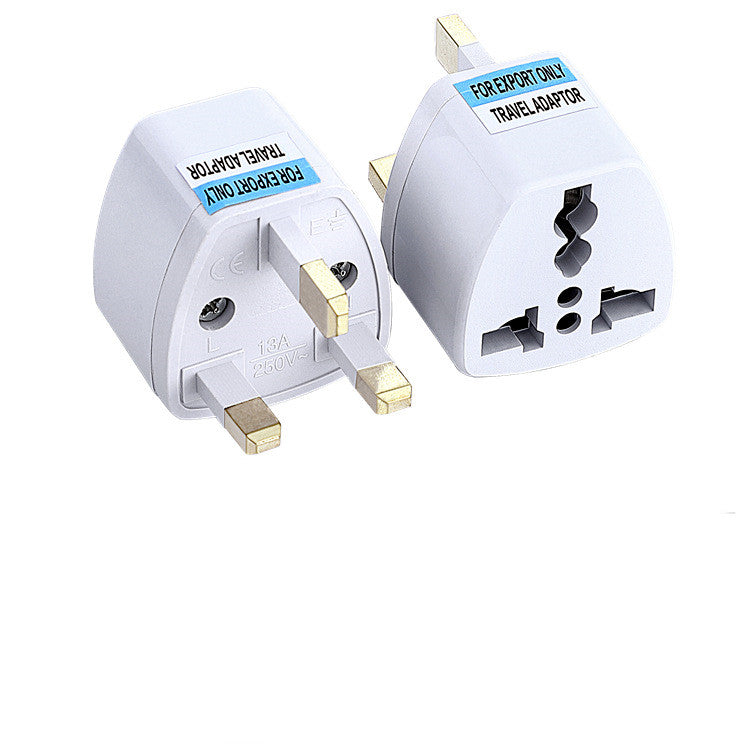 Supply British Standard European Standard Adapter American Standard to Australian Standard to German Standard Conversion Plug European Standard Round Flat Plug UK White