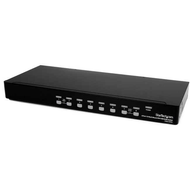 StarTech.com 8 Port 1U Rackmount DVI USB KVM Switch Default Title