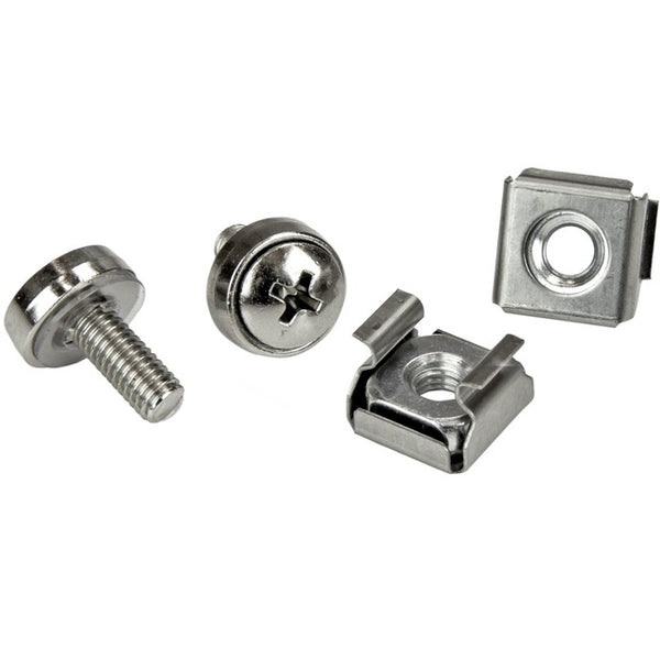 StarTech.com 100 Pkg M5 Mounting Screws and Cage Nuts for Server Rack Cabinet Default Title