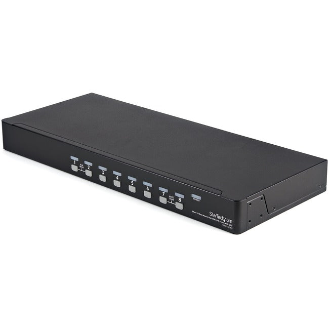 StarTech.com 8 Port 1U Rackmount USB KVM Switch Kit with OSD and Cables Default Title