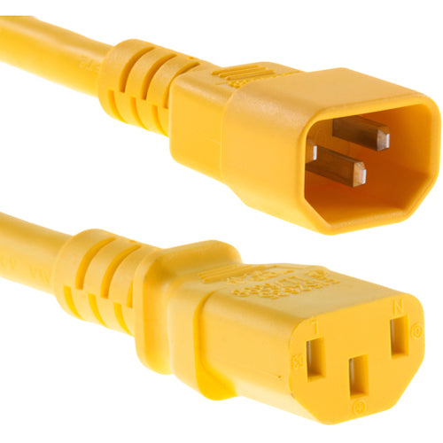 Unirise 7ft Power Cord C13-C14 Yellow