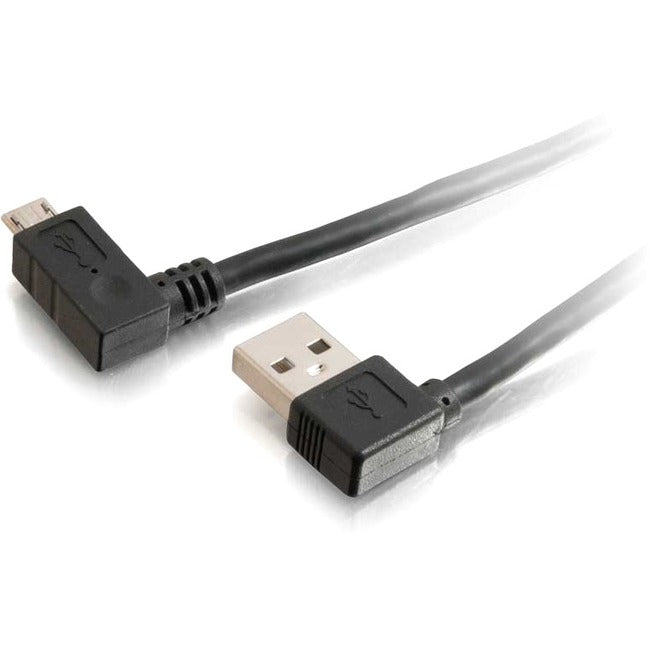 C2G 2m USB A to Micro-USB B Cable with Right Angeled Connectors-USB 2.0 6ft Default Title