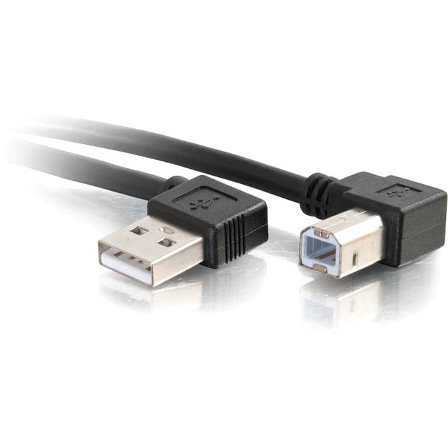 C2G 2m USB 2.0 Right Angle A/B Cable - Black (6.5ft) Default Title