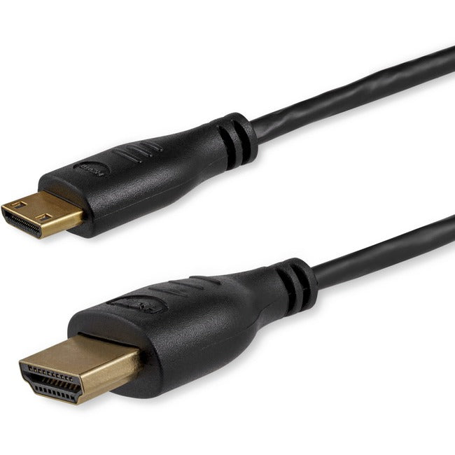 StarTech.com 3 ft Slim High Speed HDMI® Cable with Ethernet - HDMI to HDMI Mini M/M - Computers & Electronics