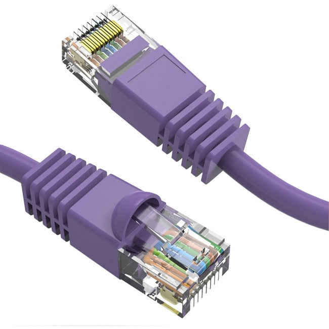 Axiom 10FT CAT6 550mhz Patch Cable Molded Boot (Purple) - GreatEagleInc