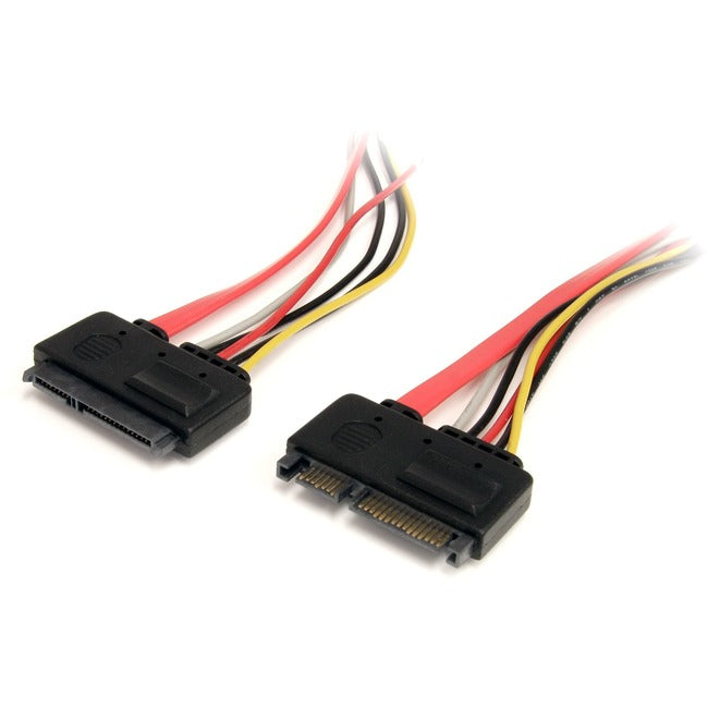 StarTech.com 12in 22 Pin SATA Power and Data Extension Cable - Computers & Electronics