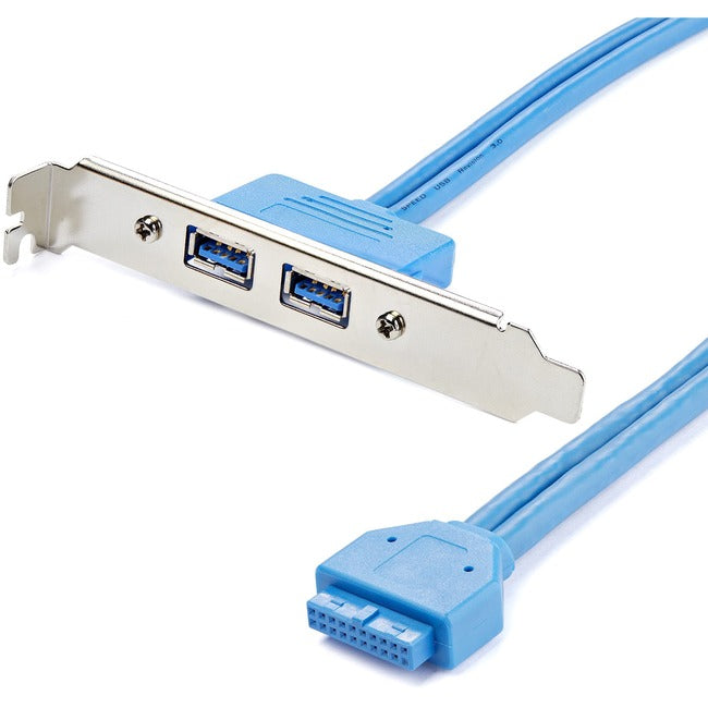 StarTech.com 2 Port USB 3.0 A Female Slot Plate Adapter - GreatEagleInc